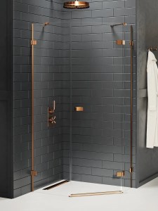 Avexa zuhanykabin bronz profillal